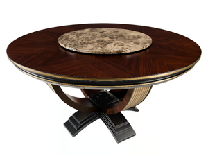 OLIVER - Round table with Lazy Susan _ A.R. Arredamenti